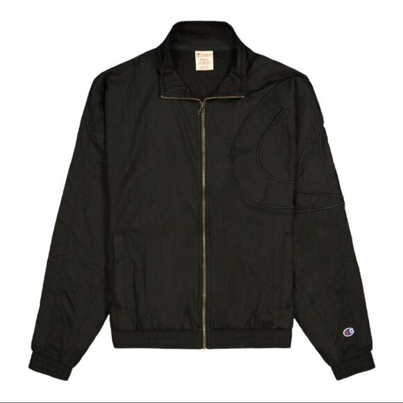 Champion C Logo Track Jacket in Black - Picture 1 of 10